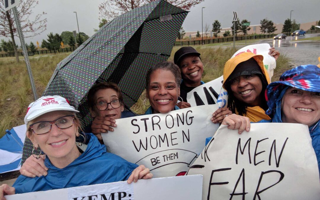 FDW Persisted – Silent Protest during Gov Kemp’s Visit to Fayette County