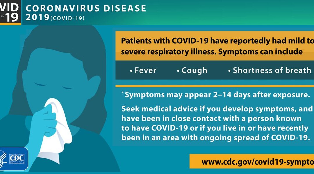 Alert – Look to the CDC for information about preventing the spread of Coronavirus 19