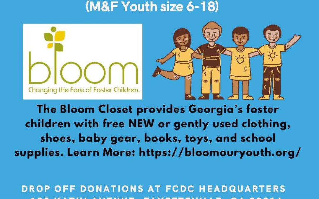 FDW Sponsors Bloom Closet in July